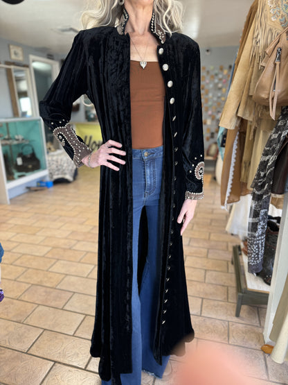 Crushed Velvet Duster // Double D Ranch, M