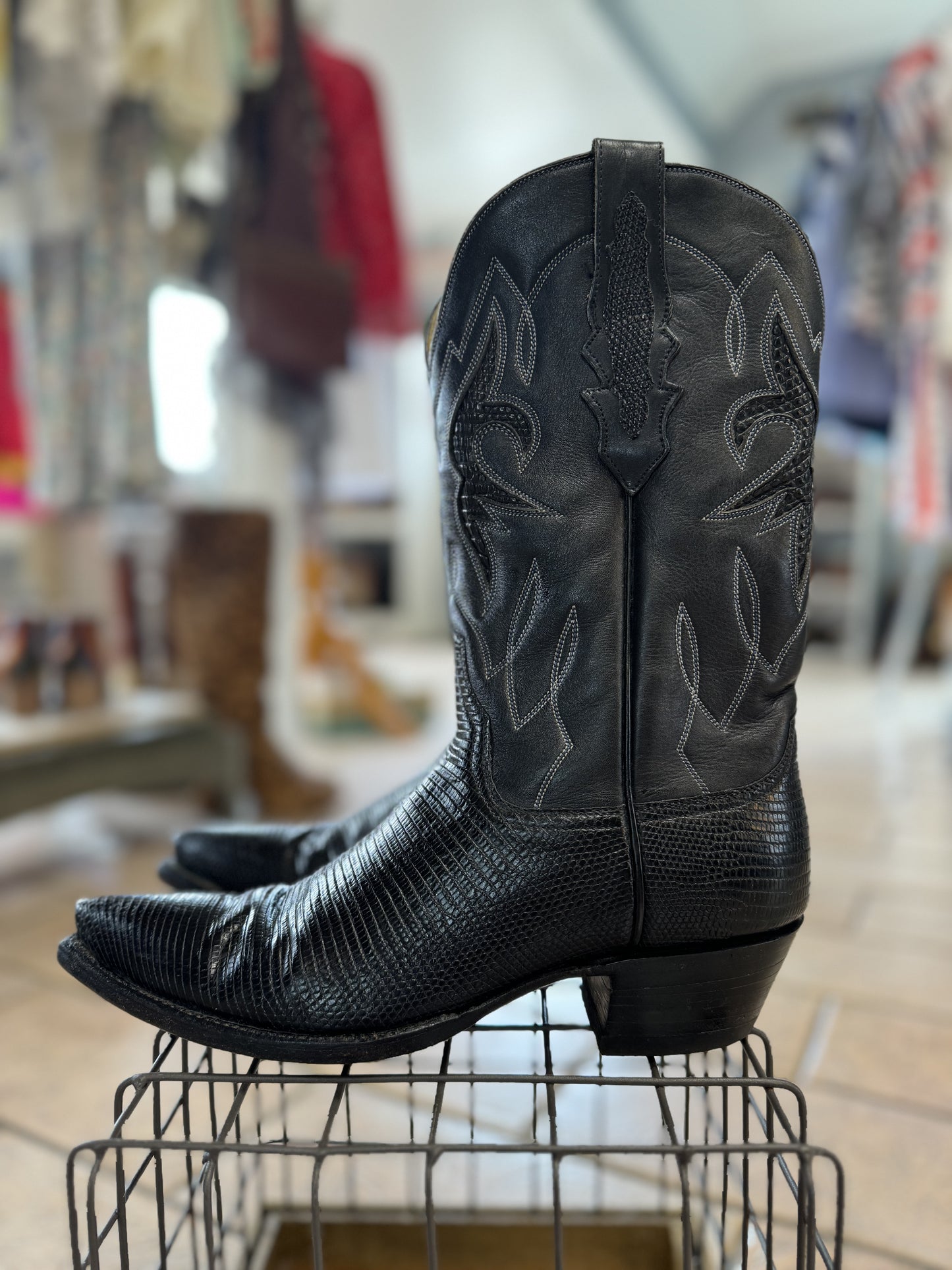 Stallion Boot Belt Co. Snake Skin Boots 7.5 Honeypot