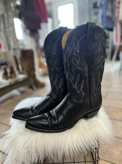 Stallion Boot & Belt Co. Snake Skin Boots, 7.5 - Honeypot