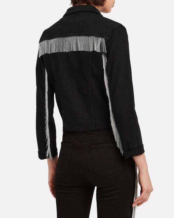 L'Agence Janelle Chain Fringe Jacket, S - Honeypot