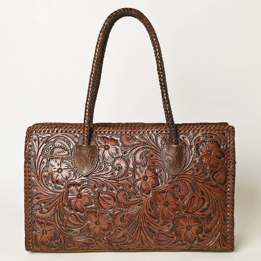 Hand Tooled Leather Tote // O'hlay