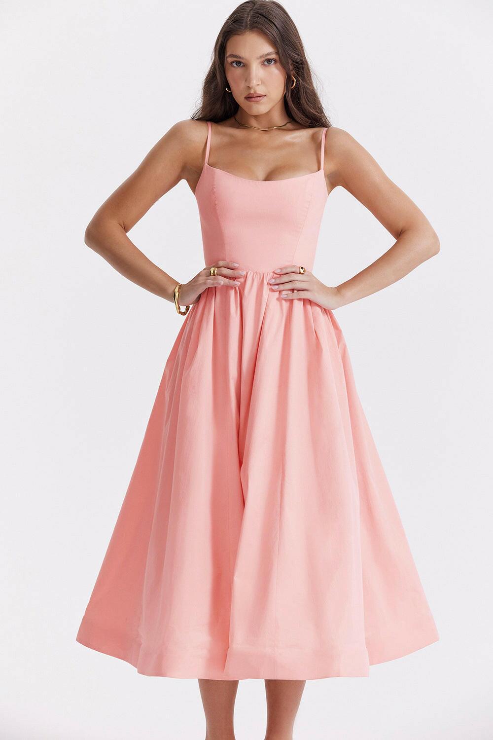 Feminine A-Line Party Dress - Honeypot