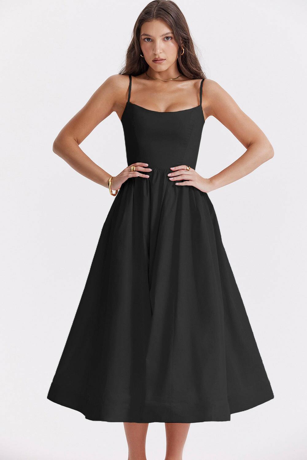 Feminine A-Line Party Dress - Honeypot