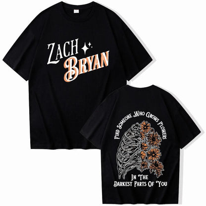 Zach Bryan Oversized Graphic Tee - Honeypot