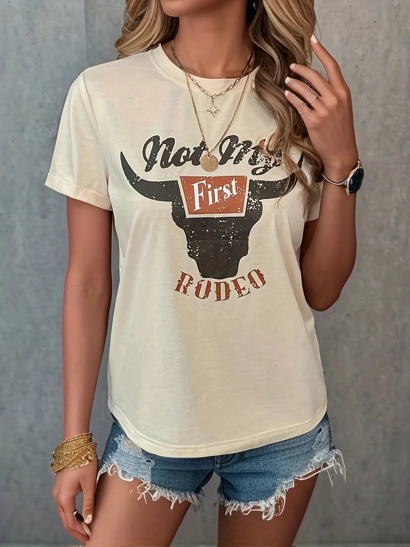 Not My First Rodeo Coors Style Graphic Tee