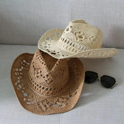 Straw Western Cowgirl Hat - Honeypot