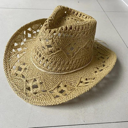 Straw Western Cowgirl Hat - Honeypot