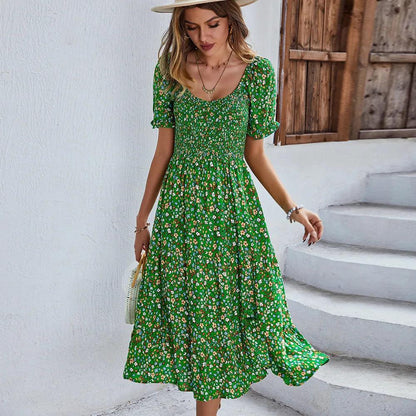 Floral Print Midi Sundress - Honeypot