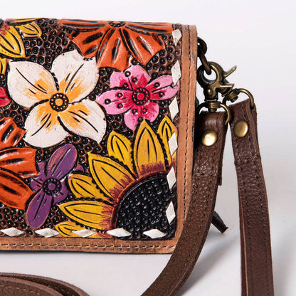 Painted Leather Wallet Crossbody // American Darling - Honeypot