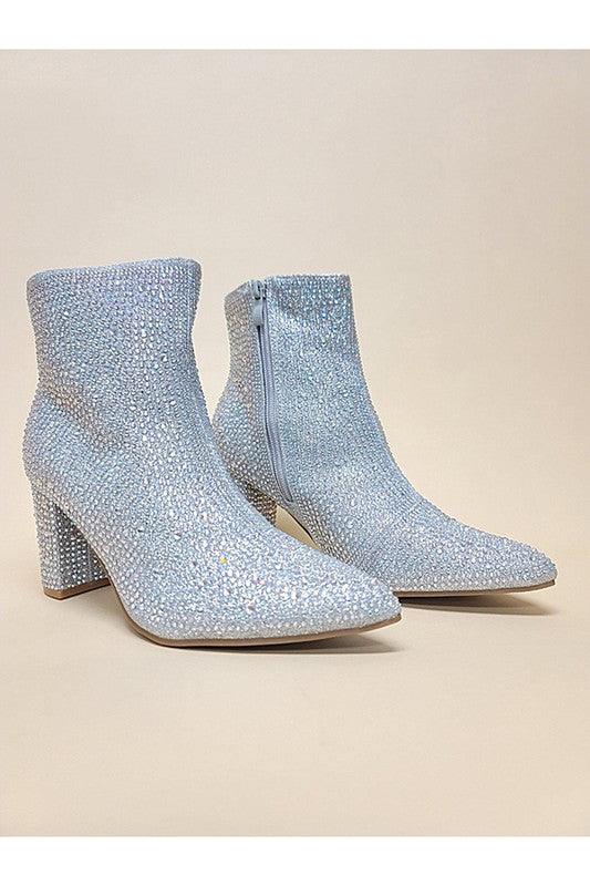 Rhinestone Cowgirl Ankle Boots - Honeypot