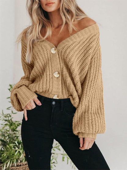 Button Up Slouchy Cardigan - Honeypot