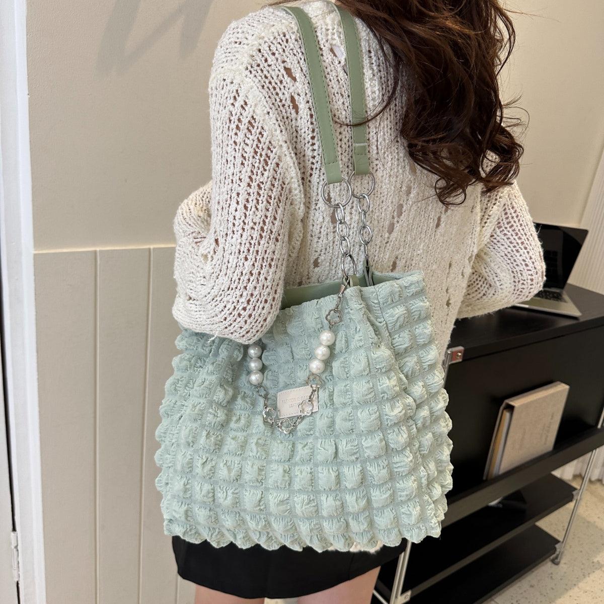 Bubble Textured Tote Bag - Honeypot