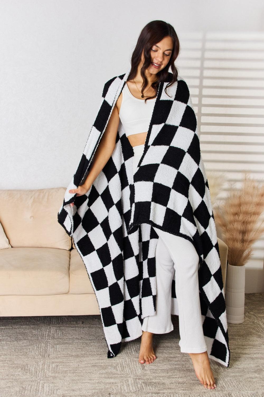 Cuddley Checkered Decorative Throw Blanket // Honeypot: New + Vintage High Quality Western Wear