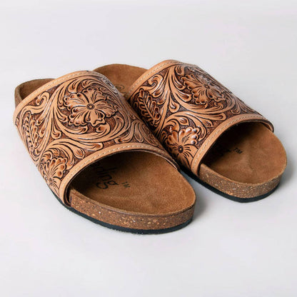 ADFTE108-6 genuine leather sandal footwear flip flop