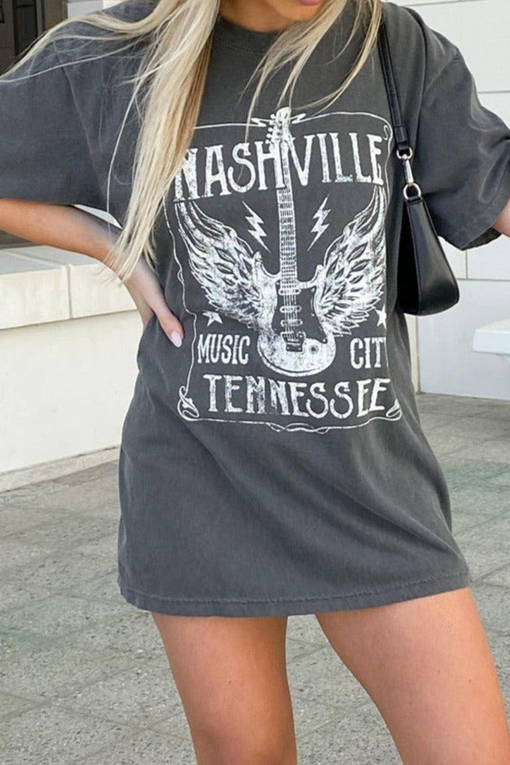 Nashville Graphic Oversized Tee - Honeypot