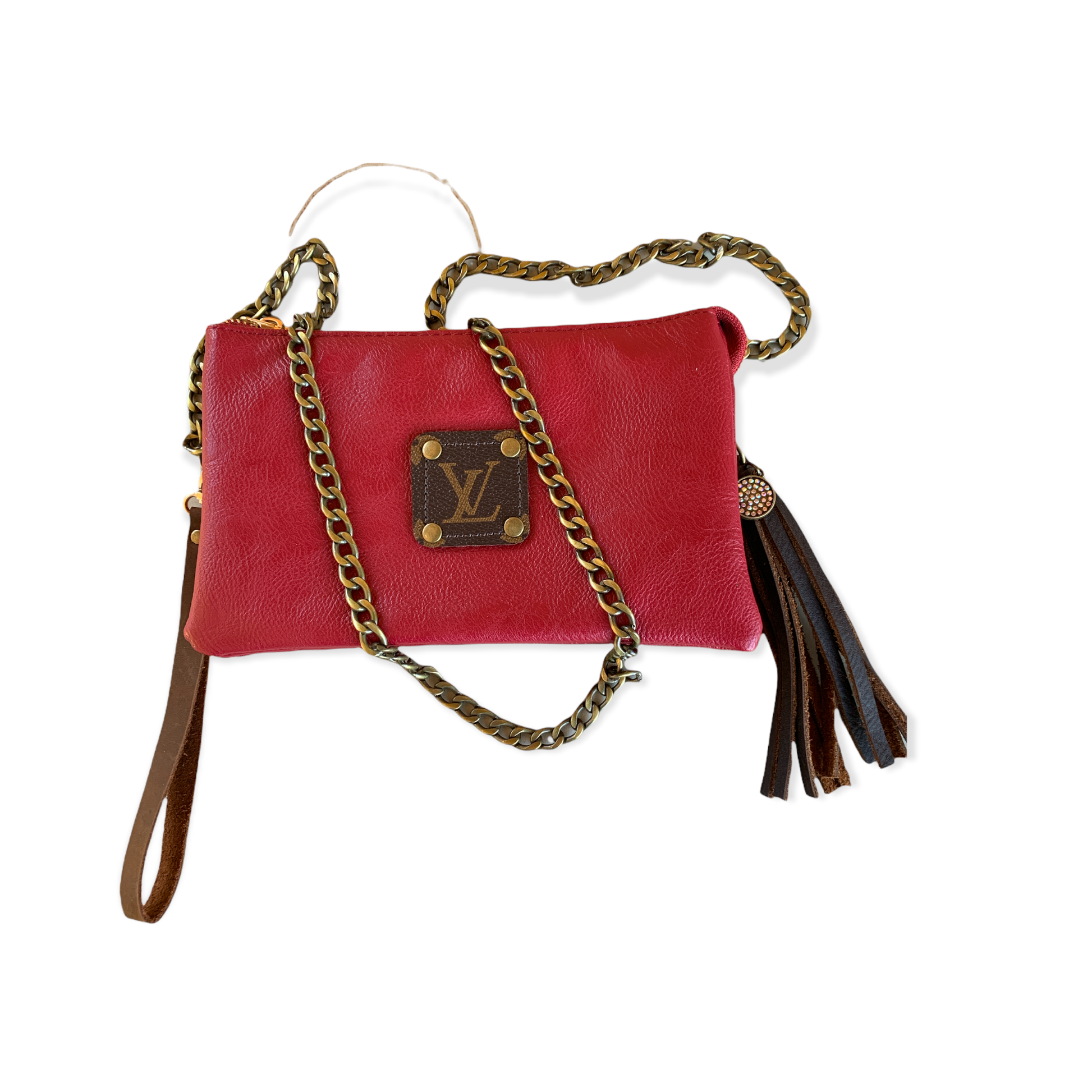 Red Upcycled LV Clutch/Crossbody - Honeypot