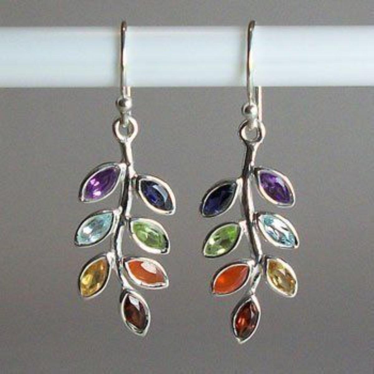 Leaf Shape Alloy Earrings - Honeypot