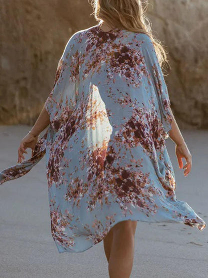 Printed Open Front Cover-Up - Honeypot