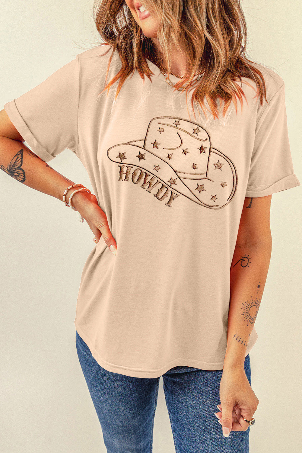 Howdy Crew Neck Graphic Tee - Honeypot