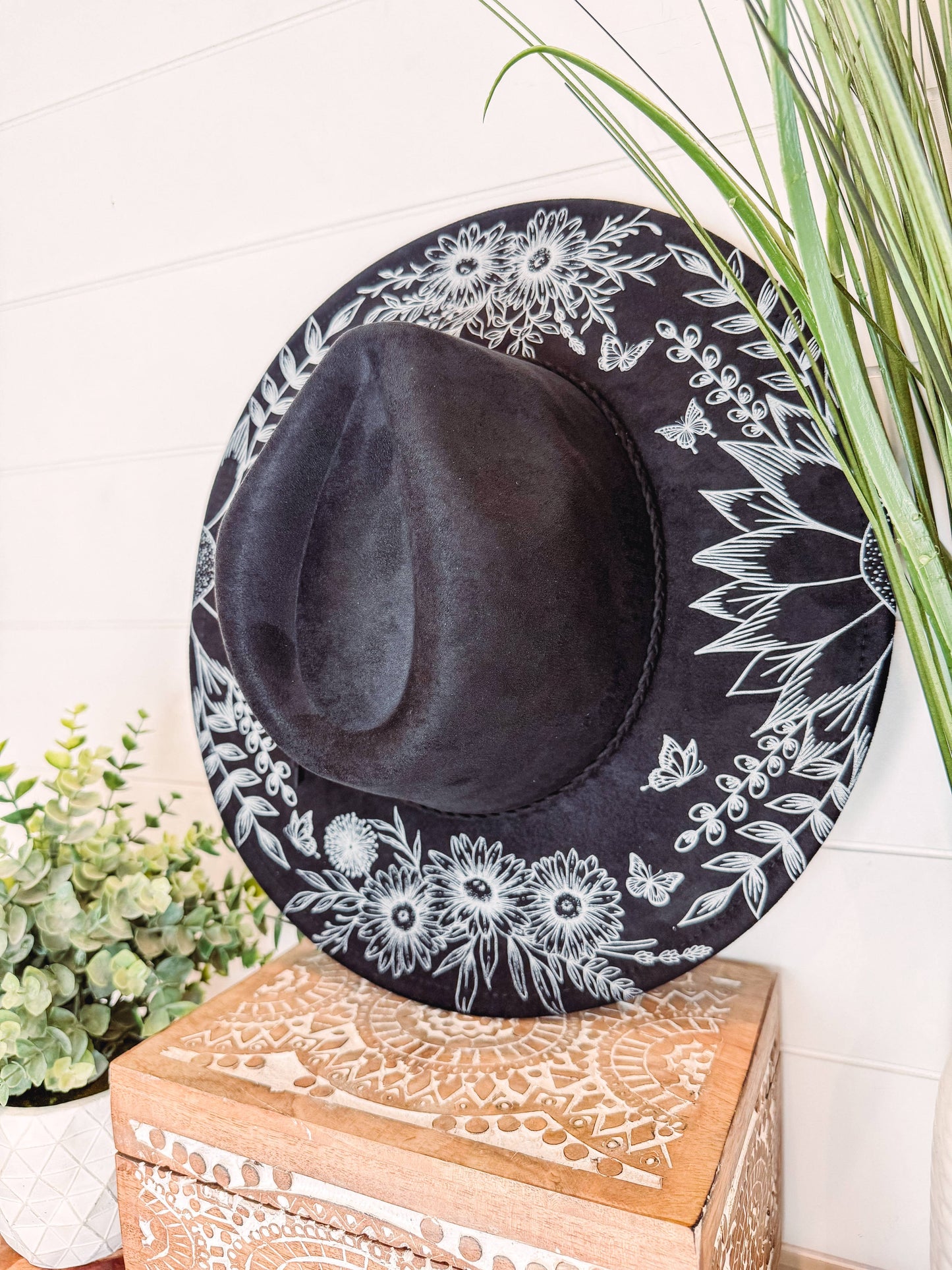 Floral Print Hat