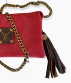 Red Upcycled LV Clutch/Crossbody - Honeypot