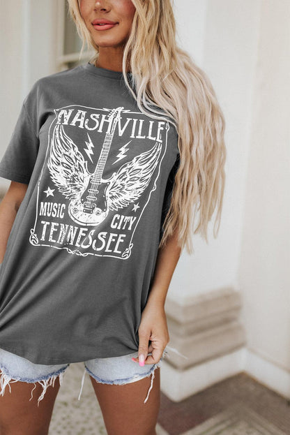 Nashville Graphic Oversized Tee - Honeypot