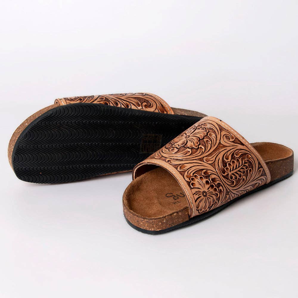 ADFTE108-6 genuine leather sandal footwear flip flop