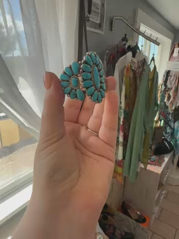 Stunning Zuni Turquoise Cuff by Alice Quam